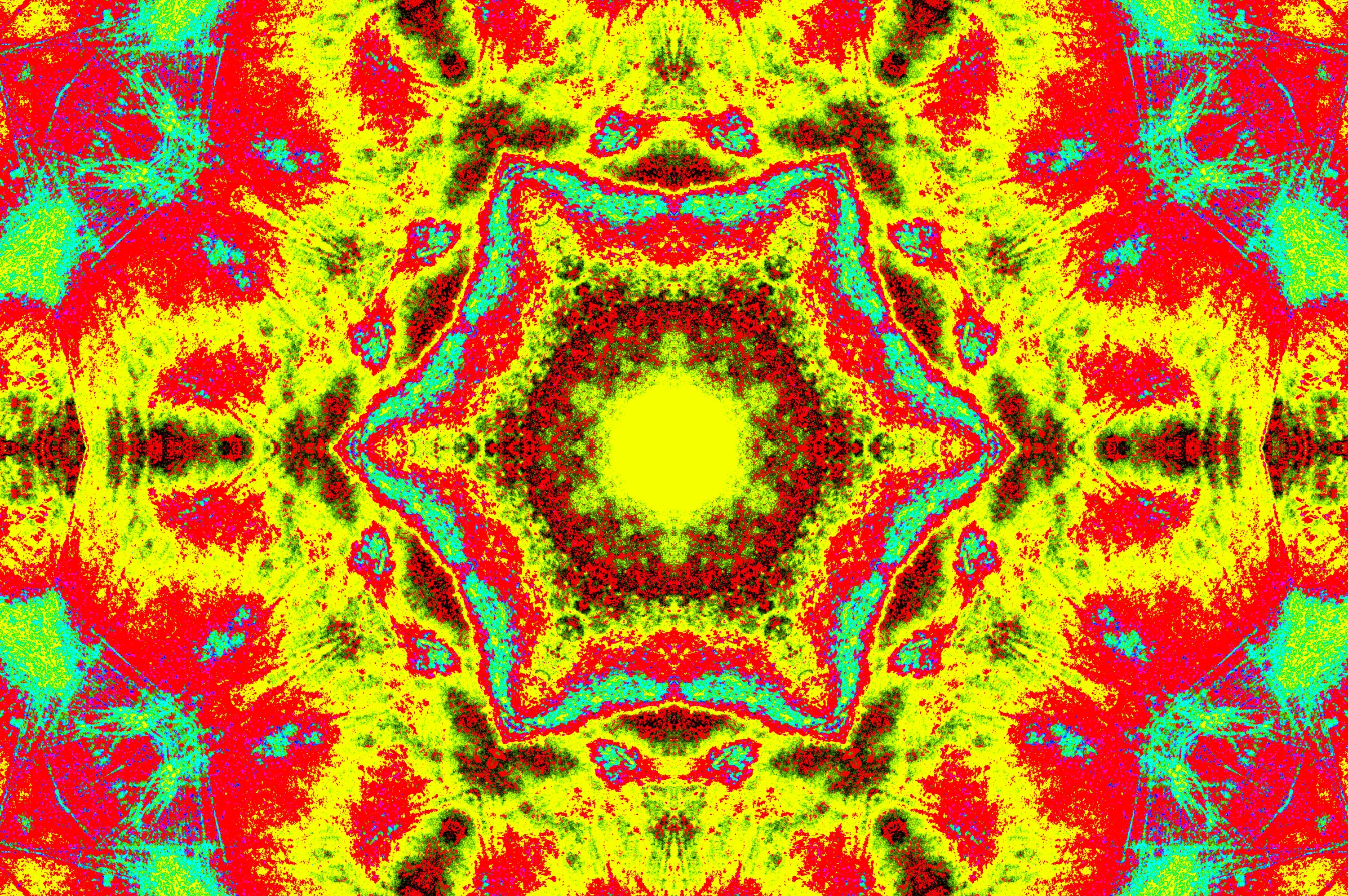 PSYCHEDELISCHES KALEIDOSKOP — Premium Kunstprint