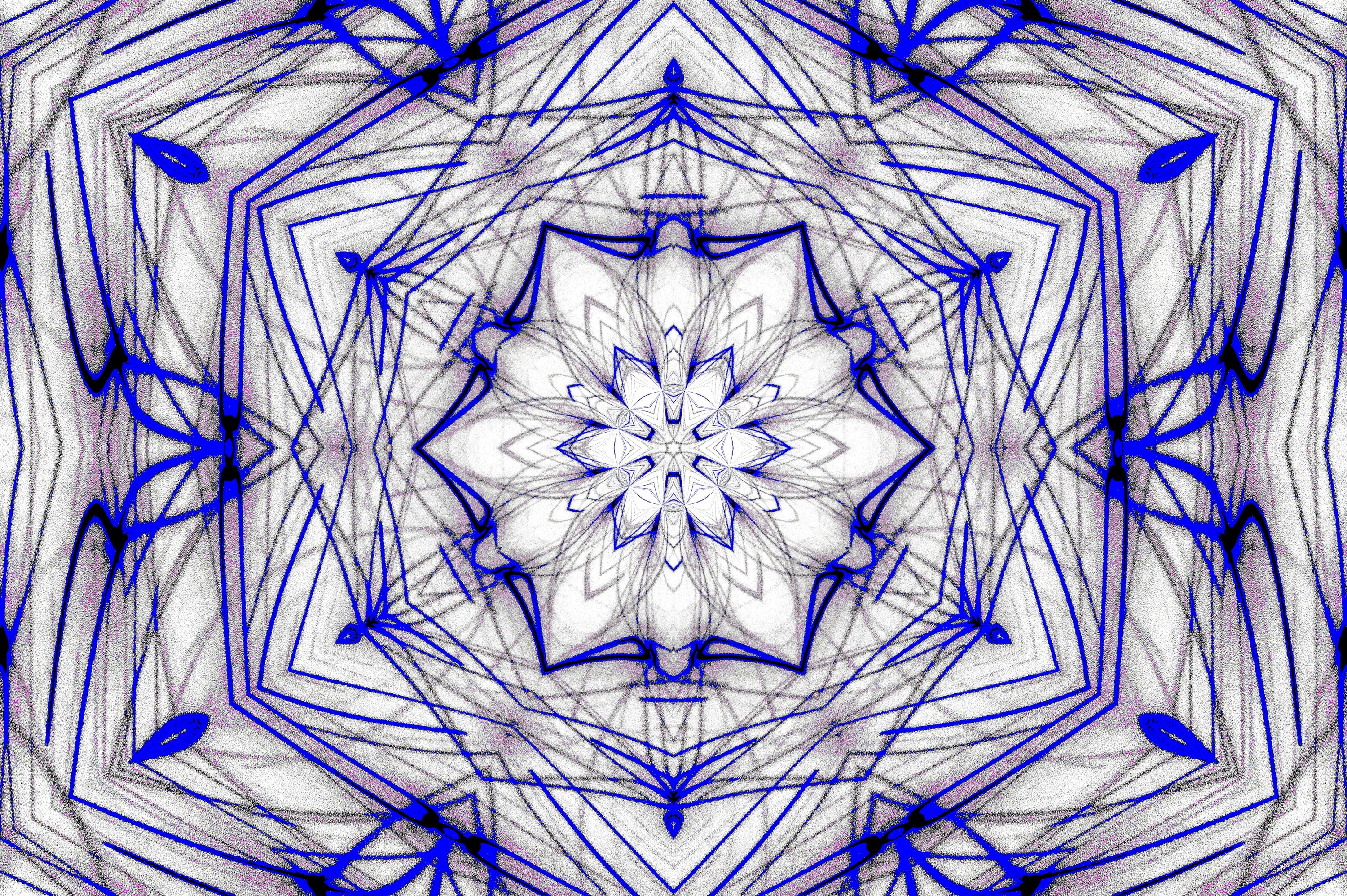 BLUE INK MANDALA — Digitaler Download