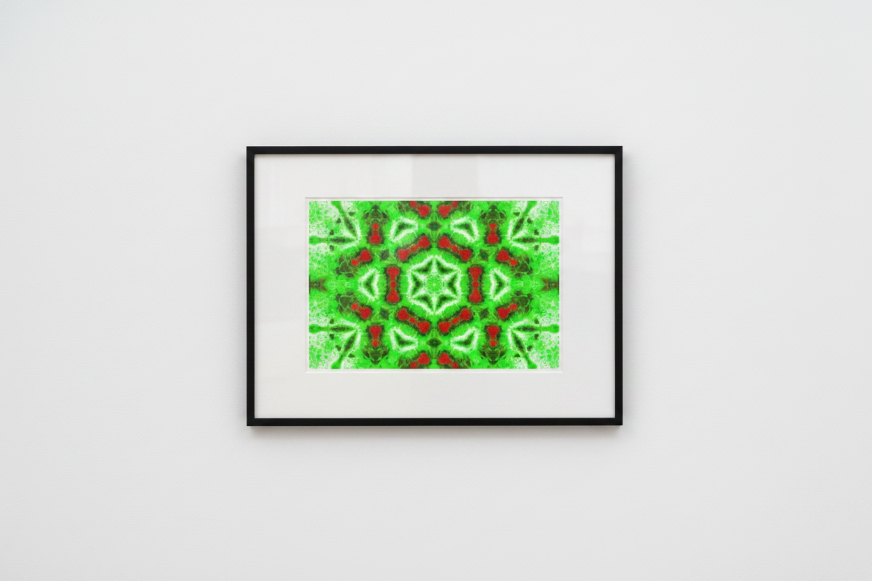 GREEN FERN STAR MANDALA — Mockup