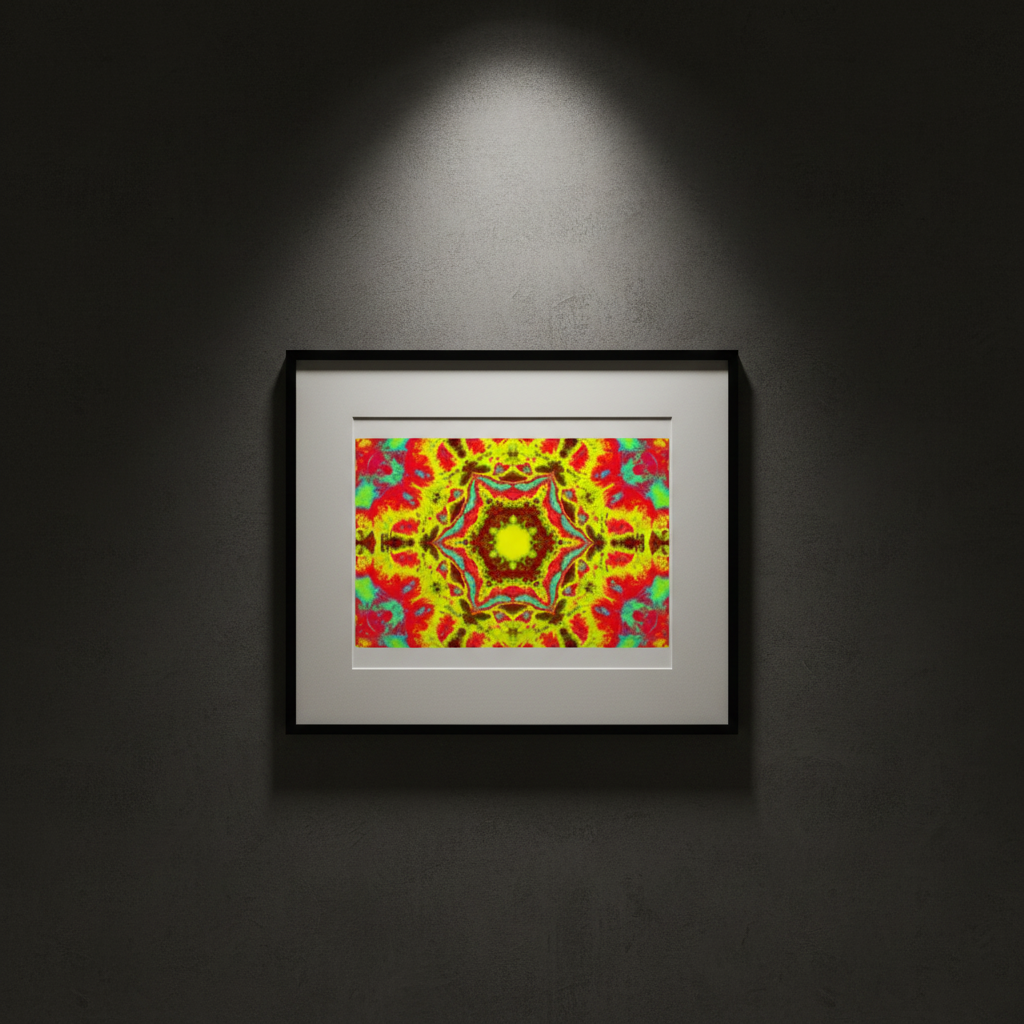 PSYCHEDELISCHES KALEIDOSKOP — Premium Kunstprint