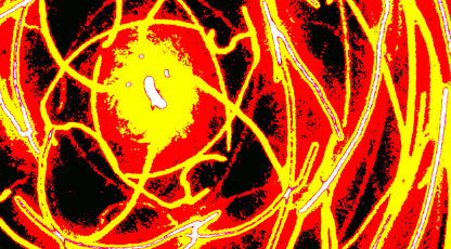 GOLDEN HEAT VORTEX — Premium Kunstprint