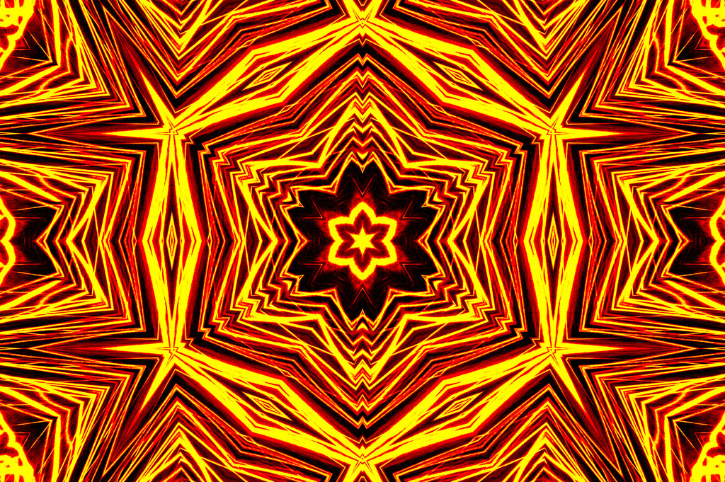 FIRE MANDALA — Premium Kunstprint