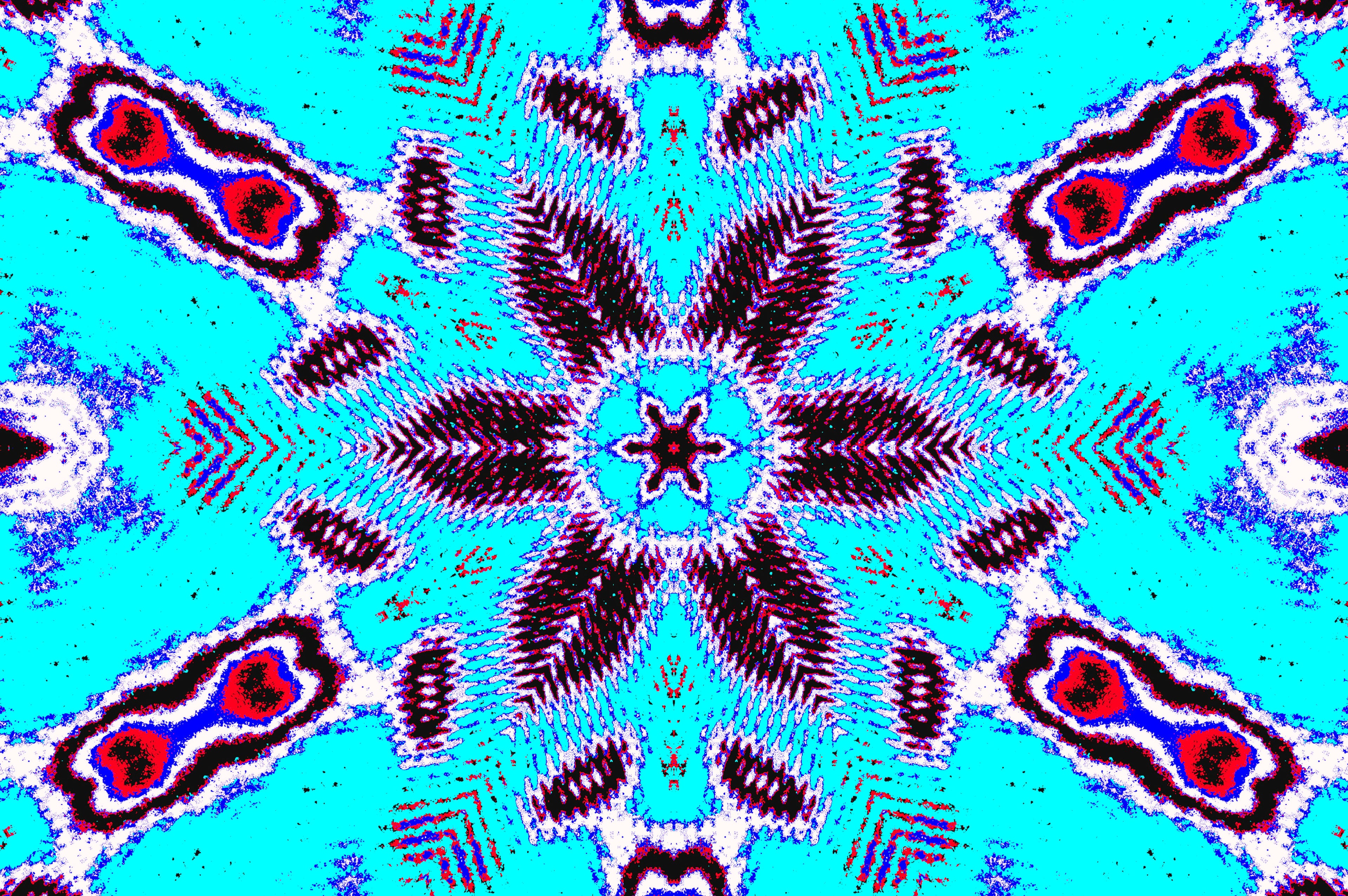 AURORA BLOOM — Symmetry Illusion Print