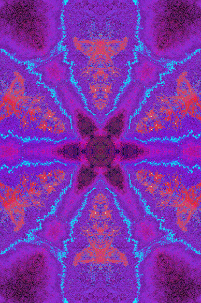 NEON KOSMISCHES VIOLETTES KALEIDOSKOP — Digitaler Download