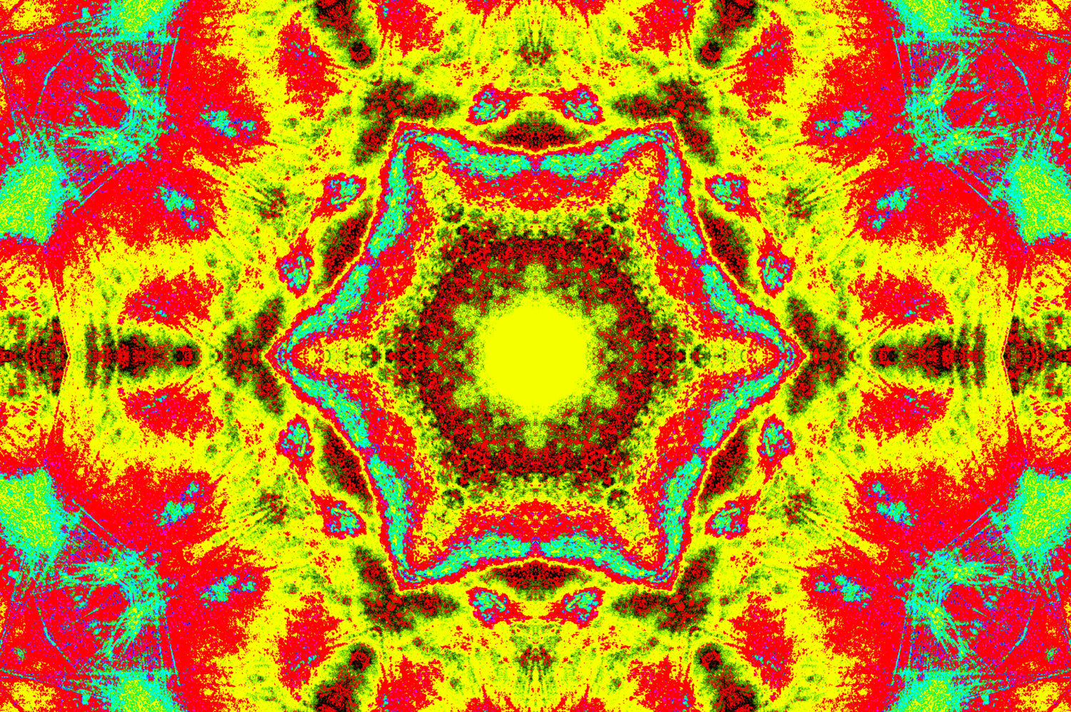 PSYCHEDELISCHES KALEIDOSKOP — Premium Kunstprint