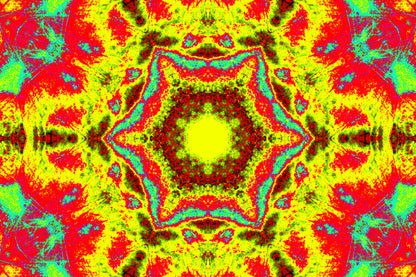 PSYCHEDELISCHES KALEIDOSKOP — Premium Kunstprint