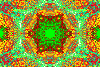 EMERALD HEXAGON MANDALA — Premium Download