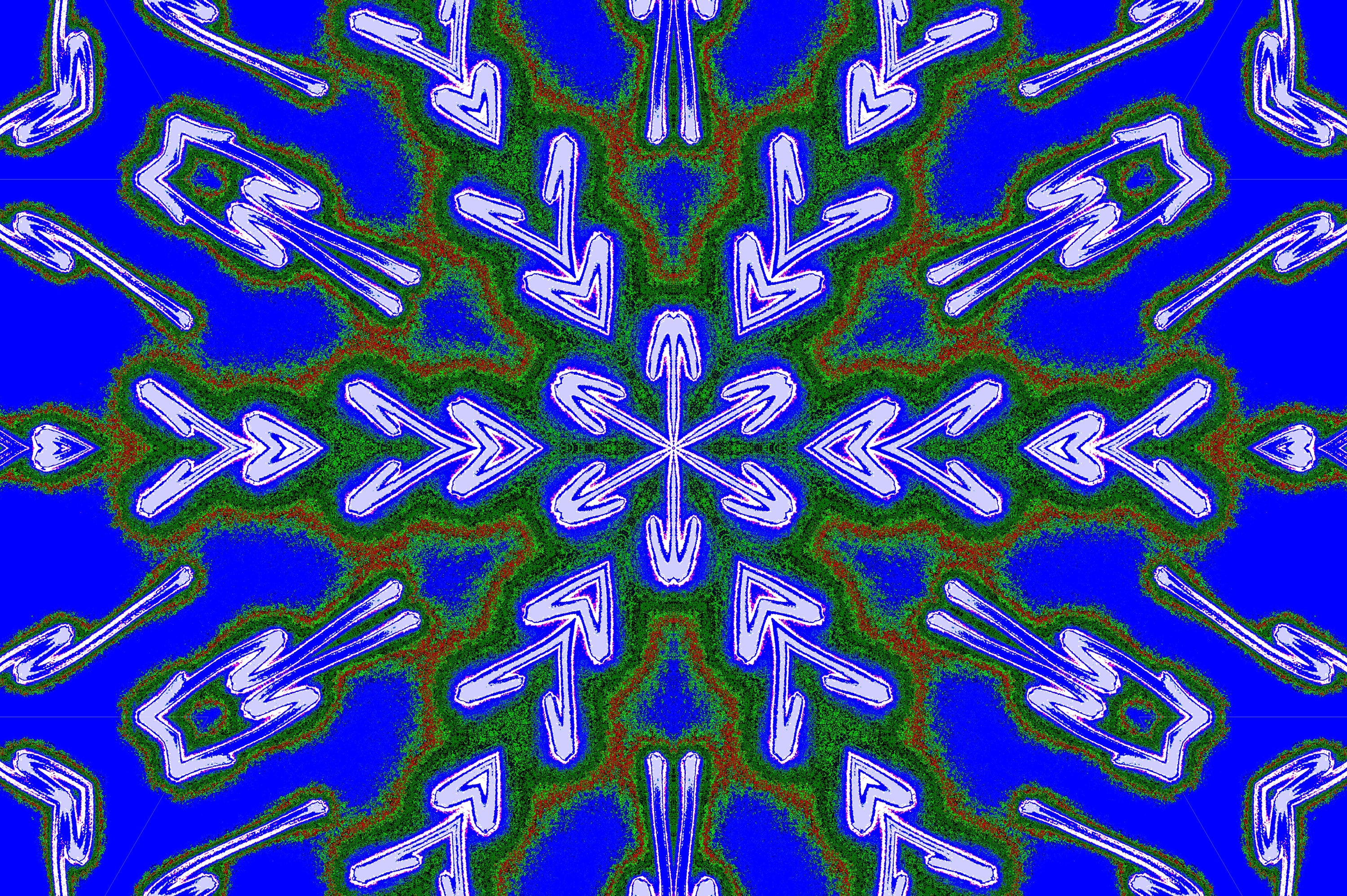 EMERALD ICE MANDALA — Premium Kunstprint