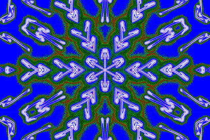 EMERALD ICE MANDALA — Premium Kunstprint