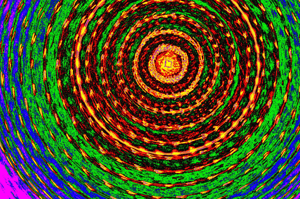 SPECTRAL RINGS — Radiant Illusion Print