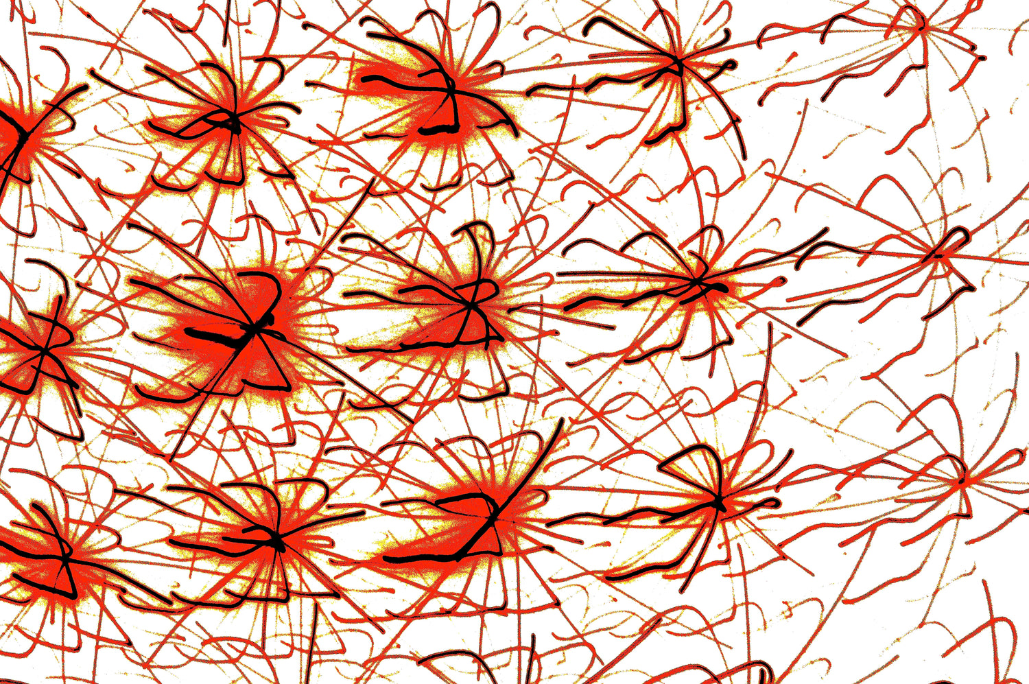 ROTE NEURONEN — Premium Kunstprint