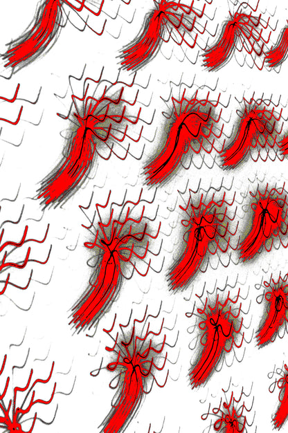 CRIMSON FLOW — Premium Kunstprint