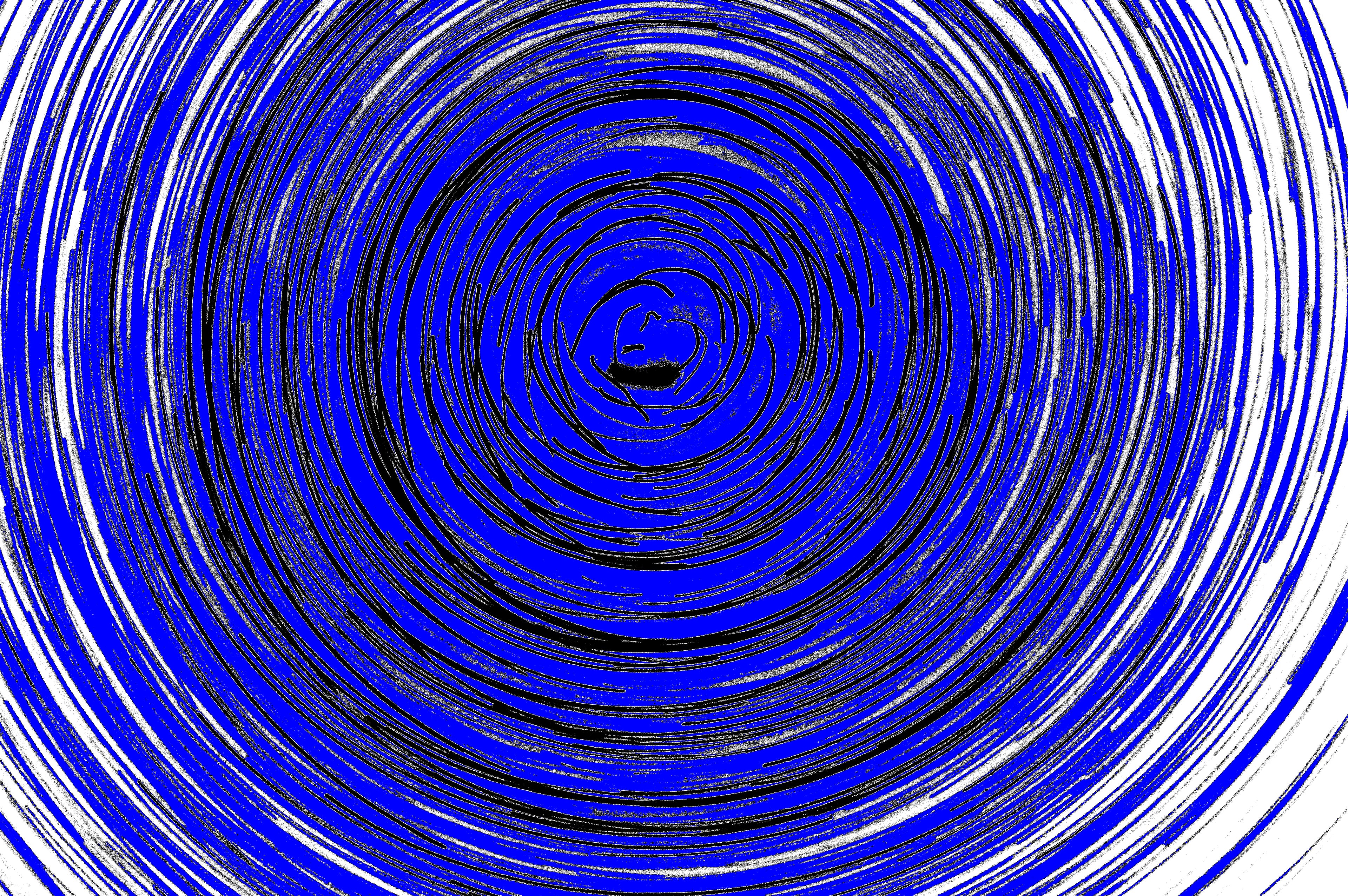 BLAUE HYPNOSE — Vortex-Kunstdruck