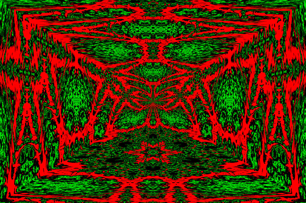 CRIMSON MATRIX — Dual Illusion Print