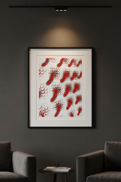 CRIMSON FLOW — Mockup