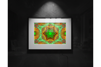 EMERALD HEXAGON MANDALA — Mockup