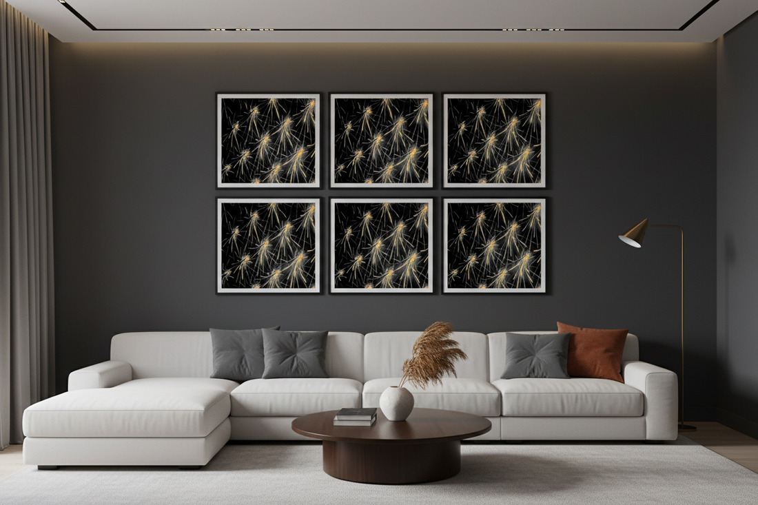 NEURAL IMPULSE — Raumansicht Premium Kunstprint