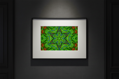 Kaleidoskop Grün — Mockup Querformat