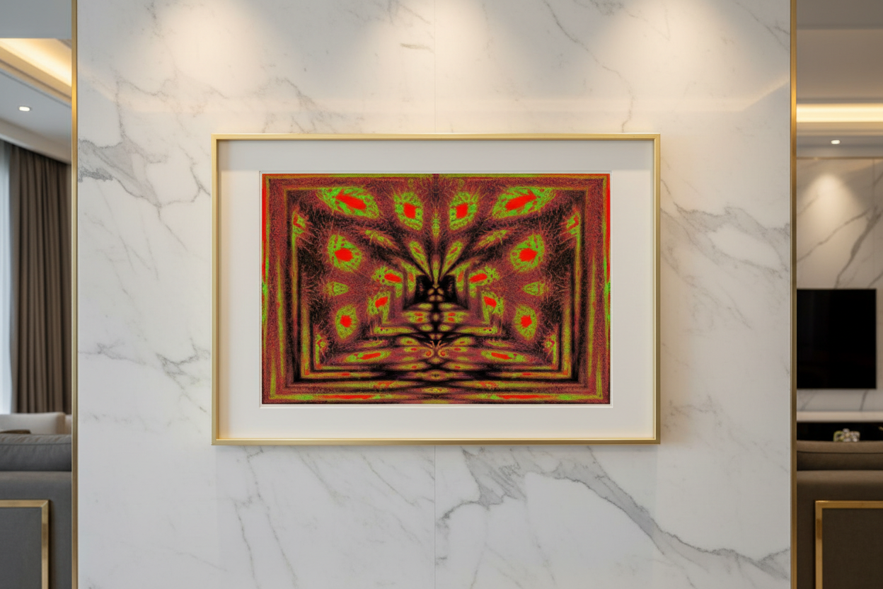 KOSMISCHES PORTAL Mockup Querformat Marmor