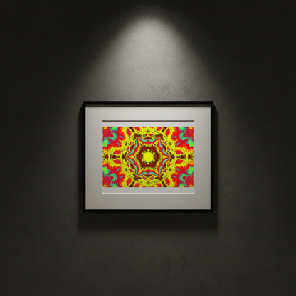 PSYCHEDELISCHES KALEIDOSKOP — Premium Kunstprint