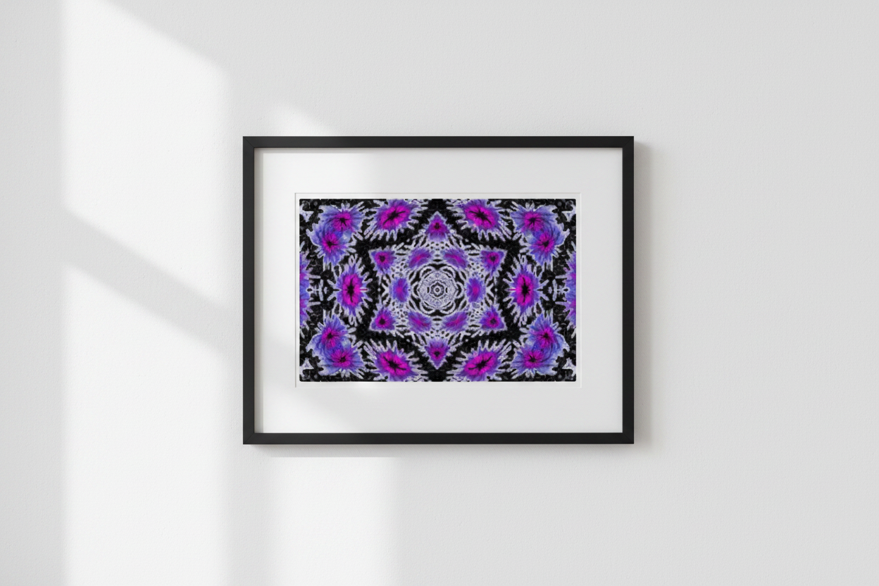 PURPUR ICE MANDALA — Mockup